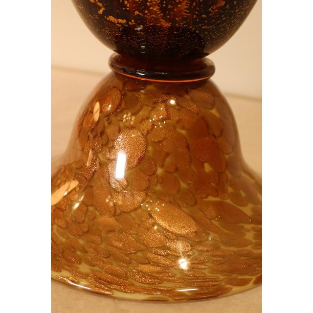 Brown and Gold Spotted Murano Glass Vase from Nor Glass, 1960s For Sale - Image 18 of 18