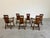 Mid-Century Modern Vintage Scandinavian Brutalist Oak Dining Chairs, Set of 6 For Sale - Image 3 of 12