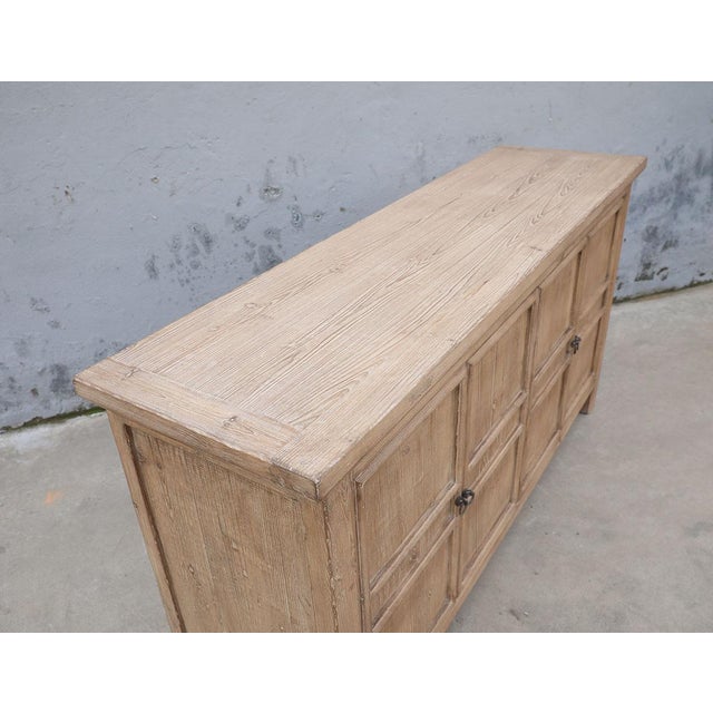 Farmhouse Antique Chinese Pine Cabinet For Sale - Image 3 of 5