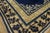 Textile 1920s Navy Blue Floral Medallion Antique Chinese Peking Rug 2' 7'' X 4' 2'' Wool Knotted Carpet For Sale - Image 7 of 11