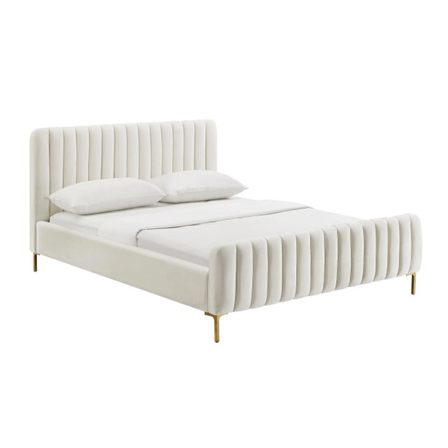 2020s Angela Cream King Bed For Sale - Image 5 of 5