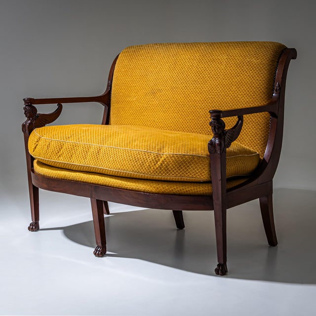 Empire Seating Suite from Henri Jacob, France, 1800s, Set of 5 For Sale - Image 9 of 18