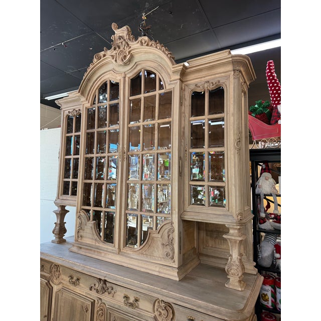 Late 19th Century 19th. C. French Bleached Walnut Buffet À Deux Corps For Sale - Image 5 of 12