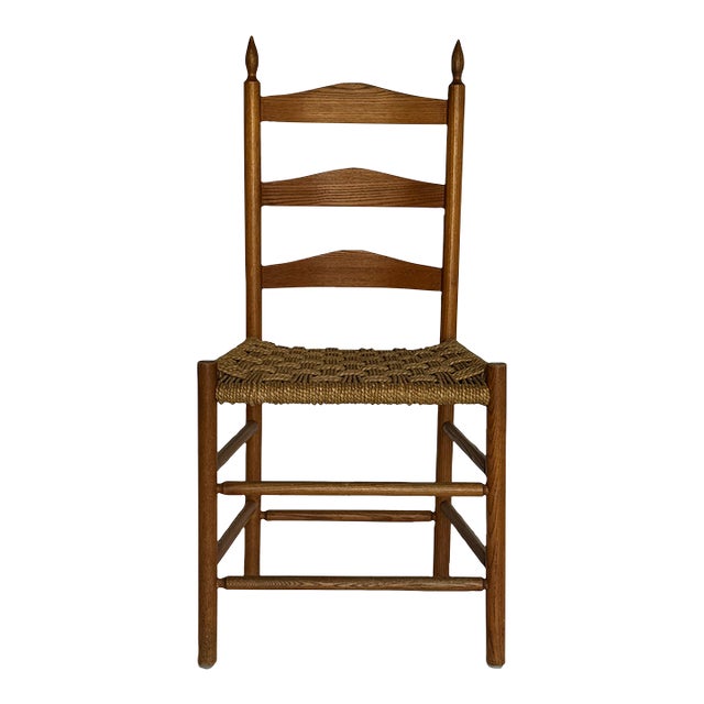 1950s Mid Century Modern Ladder Back Chair For Sale