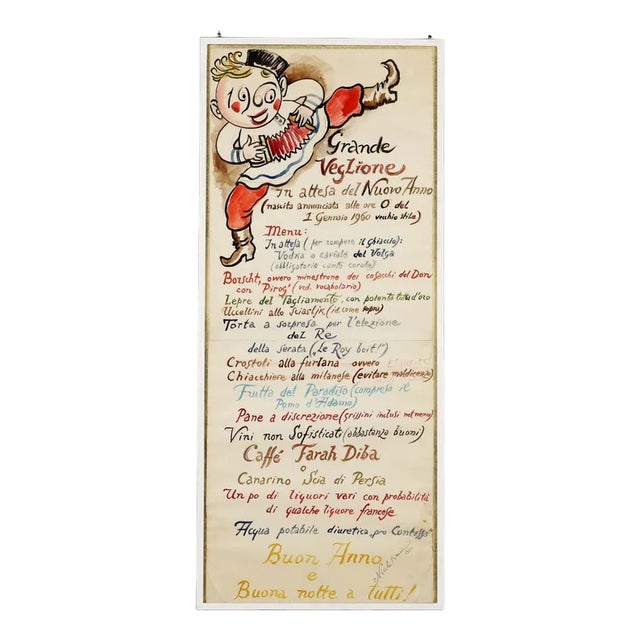 After Nicola Benois, Composition, Mixed Media on Paper For Sale