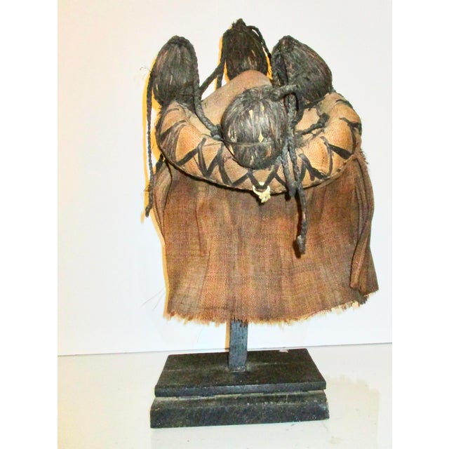 Burlap and Raffia Hair Pende African Mask For Sale - Image 11 of 12