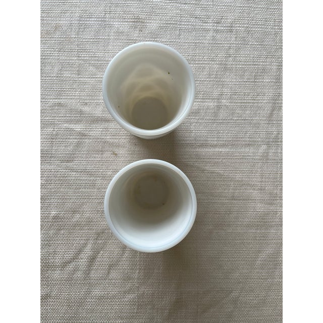 1970s Vintage Milk Glass Tumblers – Set of 2 For Sale - Image 5 of 6
