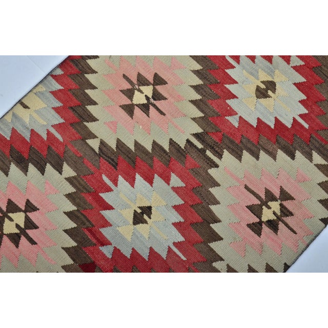 Rug & Kilim 1960s Morocco Decor Oushak Vintage Kilim Runner For Sale - Image 4 of 11