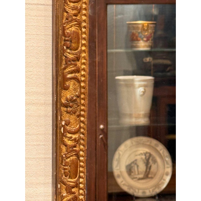 Wood 19th Century French Giltwood Mirror With Shell Crest For Sale - Image 7 of 8