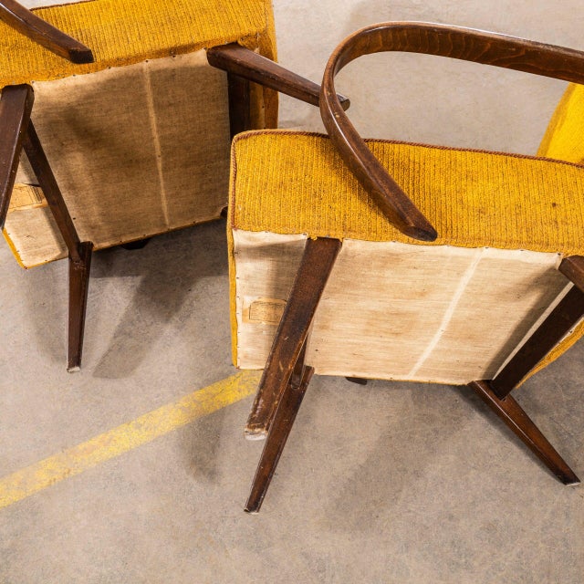 Vintage Lounge Chair in Sunflower Basket Weave with Sprung Seat by Jaroslav Šmídek, 1960s For Sale - Image 9 of 12