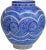 Blue Arabesque-Patterned Vase For Sale - Image 9 of 9