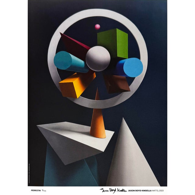 Offset print on paper. Hand signed lower right by Jason Boyd Kinsella. Hand numbered 99/100 lower left. Artwork size 27.5...