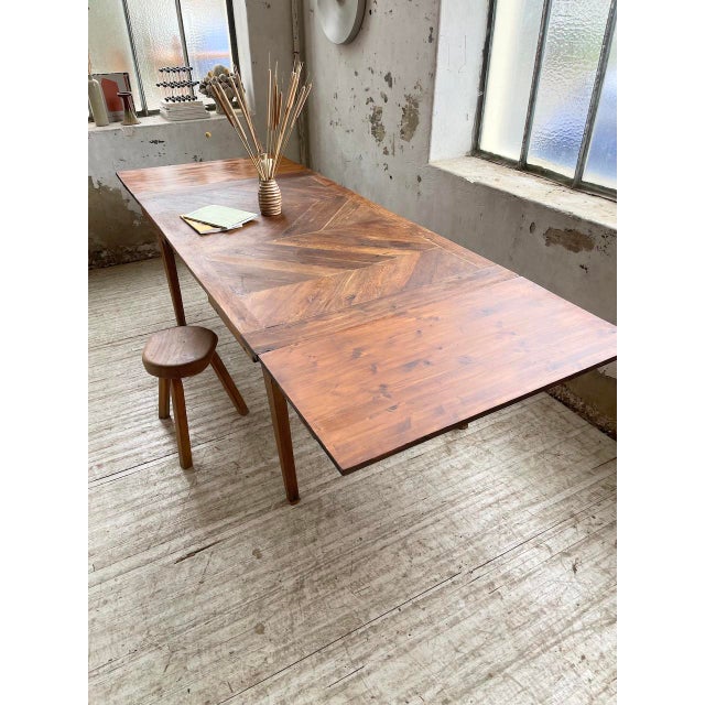 Antique Farm Table in Oak with Extensions For Sale - Image 9 of 18