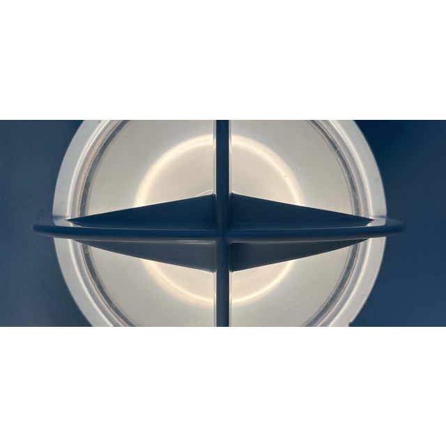 Black Mid-Century Modern Danish Pirat White Metal Outdoor Wall Lamp by Eva and Nils Koppel, Gert Edstrand for Nordisk Solar, 1960s For Sale - Image 8 of 18