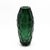 Hand Blown Murano Tall Faceted Vase in Emerald Green For Sale - Image 4 of 5