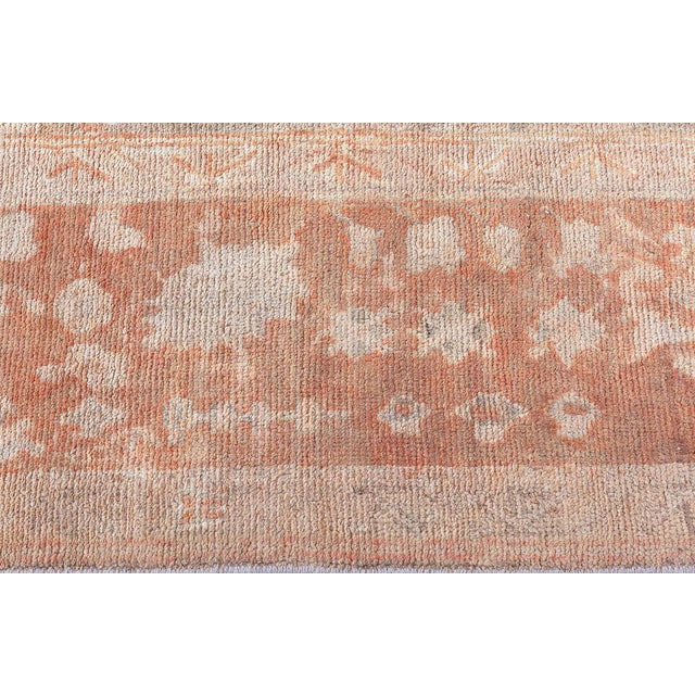 Antique Turkish Oushak Rug For Sale In New York - Image 6 of 10