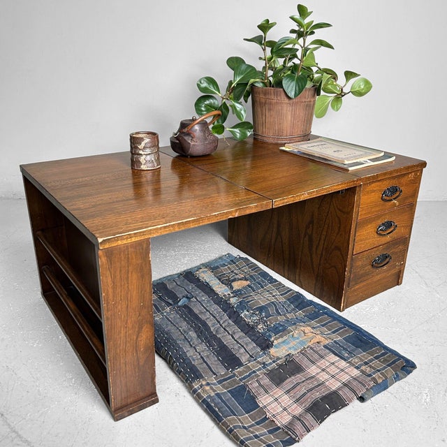 Mid-Century Japanese Foldable Desk, 1960s For Sale - Image 4 of 18