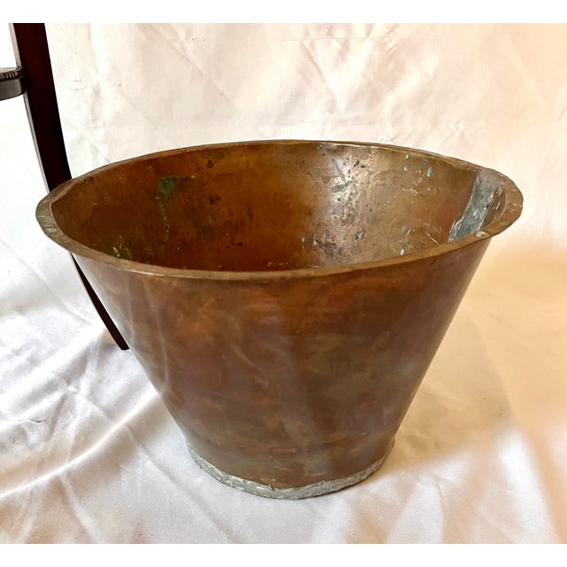 Wood Antique Burl Wood Edwardian Plant Stand W/Copper Insert For Sale - Image 7 of 18