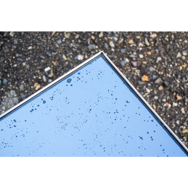 Space Age Coffee Table in Steel and Mirror, 1970s For Sale - Image 4 of 5