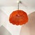 Farmhouse Red Acrylic Lace Effect Hanging Light Chandelier, Ukraine, 1970s For Sale - Image 9 of 18