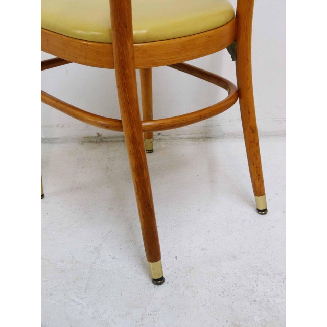 Yellow Vinyl Bentwood Dining Chairs Set of 8 Chairish