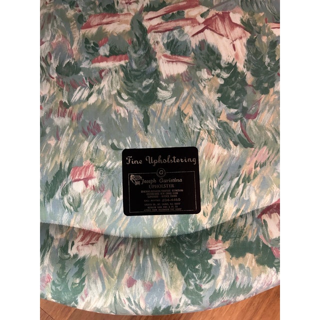 Mid 20th Century Louis XV Style French Bergere Chair With Floral Upholstery For Sale - Image 11 of 12