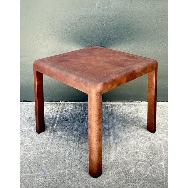 Wood Vintage Karl Springer Ostrich Game Table For Sale - Image 7 of 16