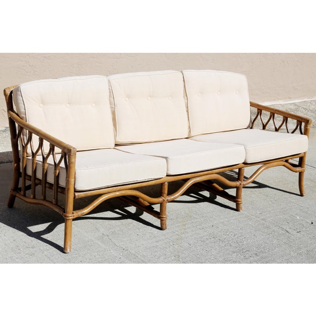 Vintage Ficks Reed Rattan Sofa Chairish