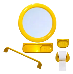 Vintage Bathroom Accessories Set, 1980s, Set of 5