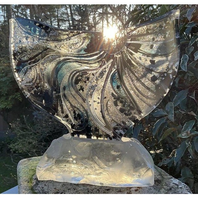Sand-Cast Glass and Gold Leaf Sculpture by Allister Malcolm, 2013 For Sale - Image 4 of 16