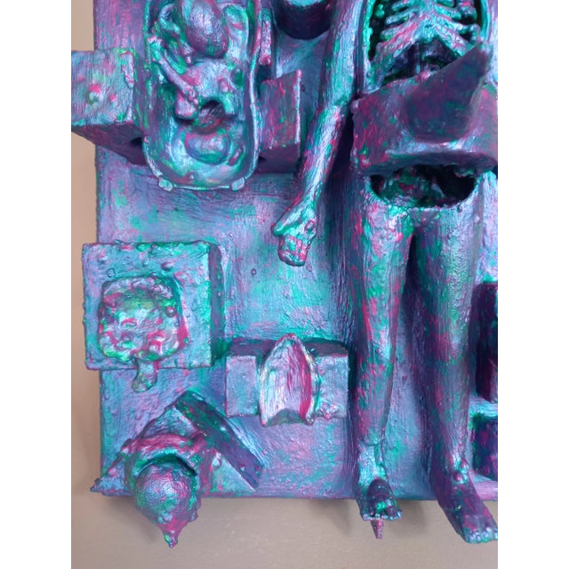 Contemporary Relief Sculpture Painting by Diane Grant For Sale - Image 9 of 12