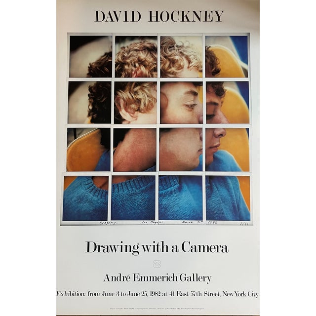 Paper David Hockney, Drawing with a Camera, Andre Emmerich Gallery, 1982, Print For Sale - Image 7 of 7