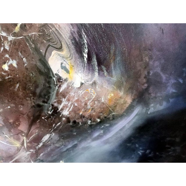 Early 21st Century Ovidiu Kloska, the Memory of a Star Before It Was Born, Large Scale Mixed on Canvas For Sale - Image 5 of 13