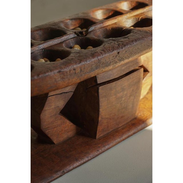 Mid-Century African Hand-Carved Wooden Mancala Game Board, 1950s For Sale - Image 15 of 18