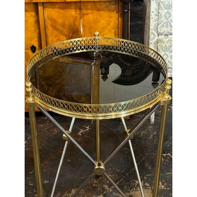 Pair of Jansen Manner Side Tables For Sale - Image 4 of 9