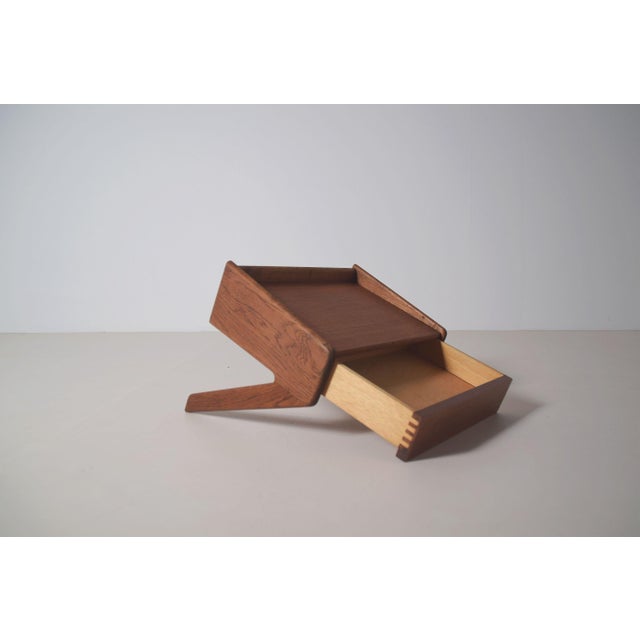 Floating Bedside Table by Sigfred Omann for Ølholm Møbelfabrik, 1960s For Sale - Image 6 of 12