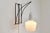 Modernist Wall Sconce in Wire Metal and Glass For Sale - Image 5 of 12