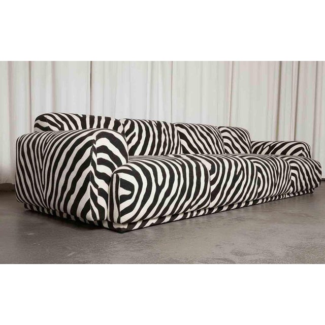 Textile Abundancia Sofa in Zebra by Moanne For Sale - Image 7 of 8