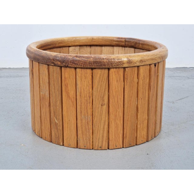 Tan Vintage Wooden Indoor Planter, 1960s For Sale - Image 8 of 8