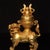 This is a striking vintage Chinese incense burner (censer) featuring a detailed Foo Dog (Buddhist Lion) supporting a...