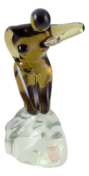 Large Italian Figurine in Art Glass, 1960s