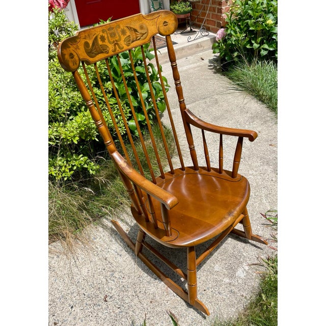 American Hitchcock Vintage “Faithful” Rocker For Sale - Image 3 of 12