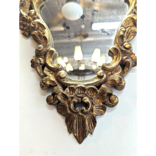 Pair French 19th Century Carved Baroque Gilt Mirrors For Sale - Image 9 of 9