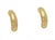 Mid 20th Century Curved Diamond Bar 18k Yellow Gold Earrings For Sale - Image 4 of 4