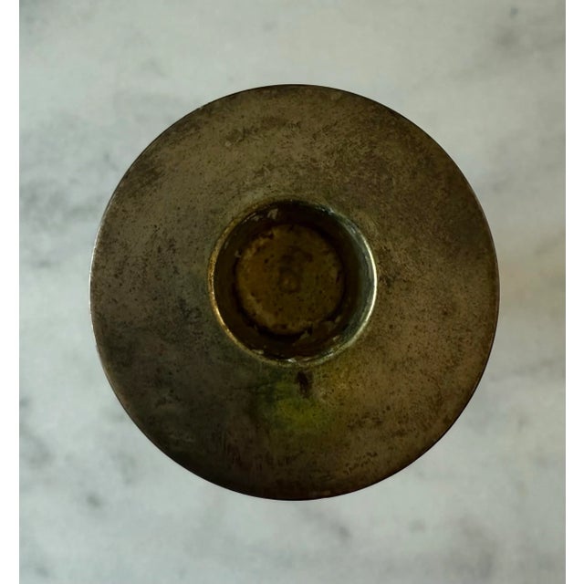 Late 20th Century Vintage Bronze Candle Holder For Sale - Image 5 of 6