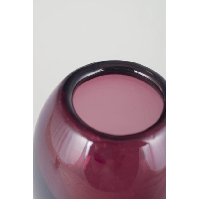 Name Day Art Glass Vase by Aimo Okkolin for Riihimäen Lasi, 1960s For Sale - Image 3 of 5