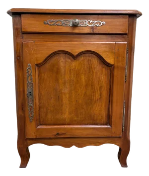 Antique French Country French Louis XV Style Petite Pedestal Confiturier Cabinet