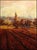 "Forenoon" Original Oil on Paper by Elio Dechino Hand Signed by the Artist Framed Size: 47" x 35" Image Size: 36" x 24"...