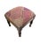 1980s Vintage Stool/Footstool Upholstered W/ Kutchi Indian Banjara Fabric W 16" H For Sale - Image 5 of 6