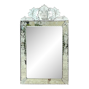 Vintage Etched Venetian Mirror